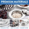 Steadfast Selections - (Offering Plate Red Premium Stainless Steel Offering