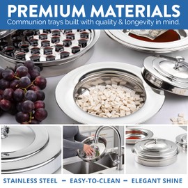Steadfast Selections - (Offering Plate Red Premium Stainless Steel Offering Plates for Church | Offering Trays | Church Collection Plate | Church Offering Plates