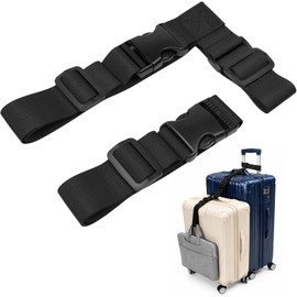 Paquete de 2 correas de equipaje para maletas, correas de equipaje con