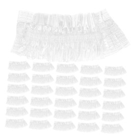 Mikinona 100pcs Clear Ear Covers Disposable Ear Protectors for Hair Dye Moisture Blocking Caps for Salon and Home Use