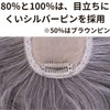 Soft Gray Hairpiece Ciel Miki Part Wig Heat Resistant Short