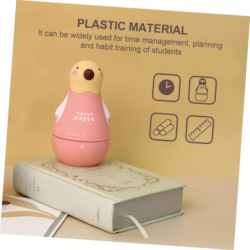 iplusmile Mechanical Timer Cartoon Parrot Shape Practical Cooking Reminder for