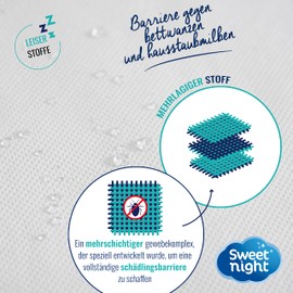 Sweetnight - Full Mattress Cover 60 x 120 cm | Anti-Bugs and Anti-Dust Mites | Renovate Mattress: Protects Your Mattress Completely | Silence | Zip | No Chemical Treatment