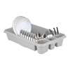 M1SS Set of 2 Soft Grey Plastic Medium Dish Drainer