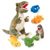 PREXTEX Dinosaur Stuffed Animal Set - Mommy T-Rex with 5