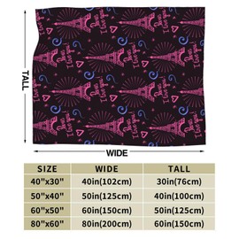 Jbofyee - Manta de forro polar romántica para todas las estaciones, ultra suave, cálida, para el hogar, cama, sofá, silla, viajes al aire última intervensión, camping, 60 x 50 pulgadas