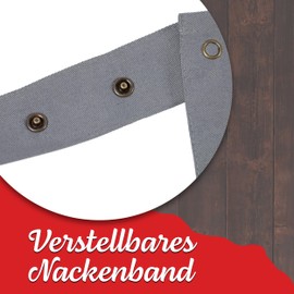 ZOLLNER 154 Adjustable Cotton Cooking Apron, 75 x 100 cm, Many Colours