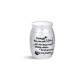 FGT Small Mini Urn for Ashes Dog Cat Pets Cremation Memorial Keepsake Stars Pets Puppy Kitten Women Men Family Stainless Steel