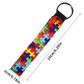ARRLSDB - Juego de 6 llaveros para palillos (6 unidades, multicolor), Multicolor paquete de 6, 4.72×2.16in