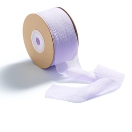 CHUQING gift ribbon purple, chiffon ribbon light purple,1.5 inch x 25 Yd, bow ribbon lavender, decorative ribbon for christenings and birthday gifts