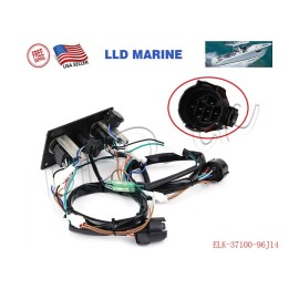 LLD_TK Suzuki Outboard Dual Engine Ignition Key Switch Panel 37100-96J15 37100-96J16