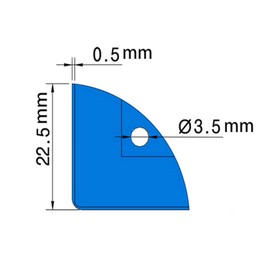 8 Pcs Silver Corner Protector Metal Protector Angle Brace Protectors for Wooden Trunk Box Chest Case Flightcase Aluminum Box Wrap Angle