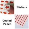 1Package Red Arrow Stickers Removable Stickers Dot Map Label Stickers