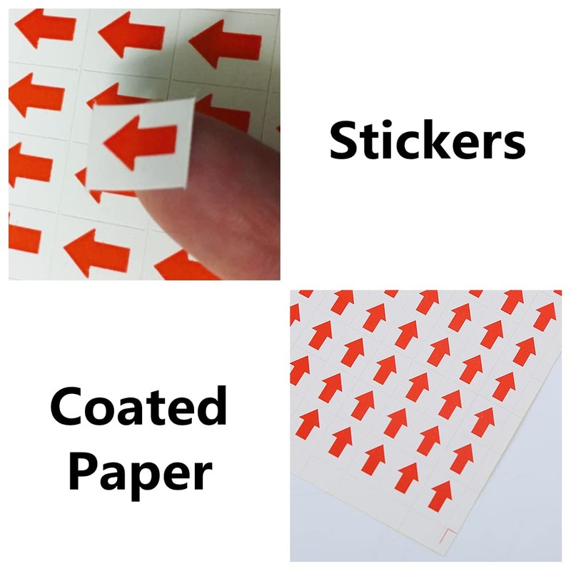 1Package Red Arrow Stickers Removable Stickers Dot Map Label Stickers