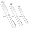 Generic Butter Knife Set of 3-Piece Size, Silver Butter Spreader,