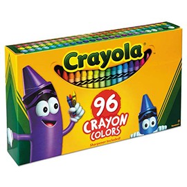Crayons, Sharpener Included, 96 Colors (Pack of 6)