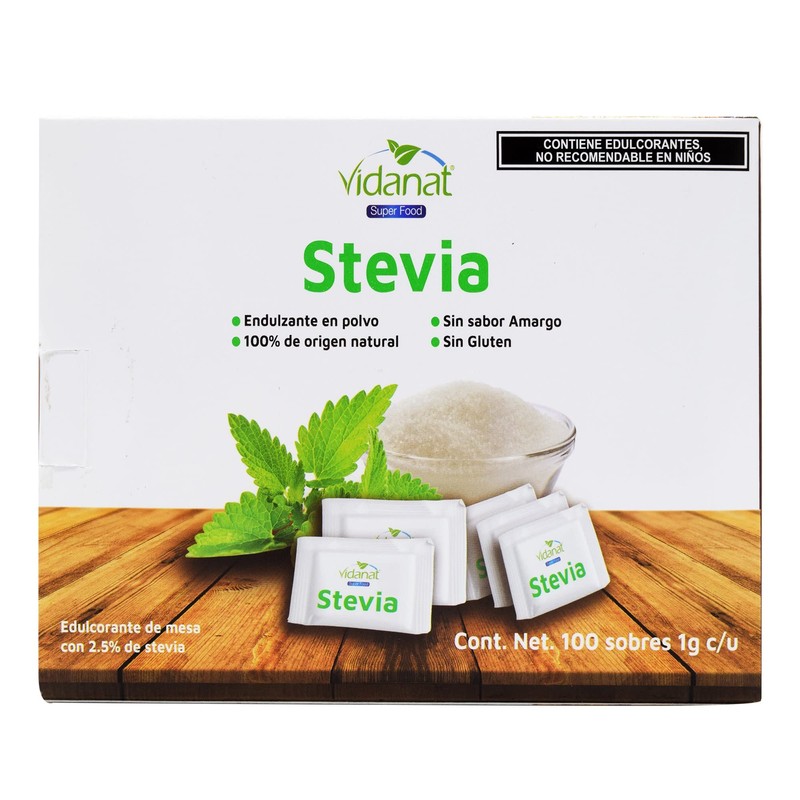 Endulzante Stevia 100 SOB 1G. Vidanat