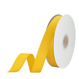 Maclemon 7/8 Inch x 50yds Of Maize Yellow Grosgrain Ribbon For Gift Wrapping Wedding Decorations Bouquets Artwork Crafts Sewing Hair Bows Invitations And More