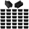 Waziaqoc 32pcs Rectangle Plastic Hole Plugs 1 x 1/2 Inch,