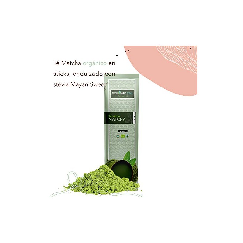 Té Matcha Orgánico en Sticks, 15 Sticks, Mayan Sweet