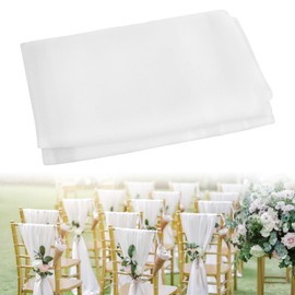 Pack of 2 Soft Tulle Fabric, 1.5 m x 2 m Tulle White for Decorating, Tulle Fabrics Tulle White Tulle Skirt Table Runner White Tulle Fabric Decoration for Wedding Table Decoration Crafts