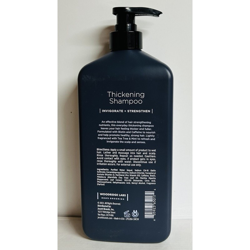 Jocott Brands Wood Ridge Labs Men’s Grooming ~ Thickening Shampoo