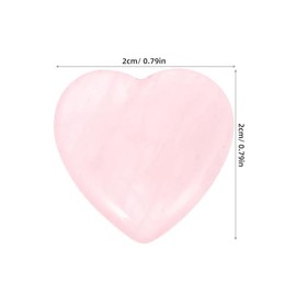Piedras de Cuarzo Natural en Forma de Corazón 20 MM 30 Piezas Pulidas de Cristal Rosa para Decoración de Jardines Joyería DIY y Manualidades Cristales