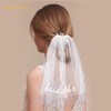 Framendino, Bride to Be Veil Hair Comb with Heart Shaped