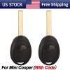 Unbranded 2 For 2002 2003 2004 2005 Mini Cooper 2Button