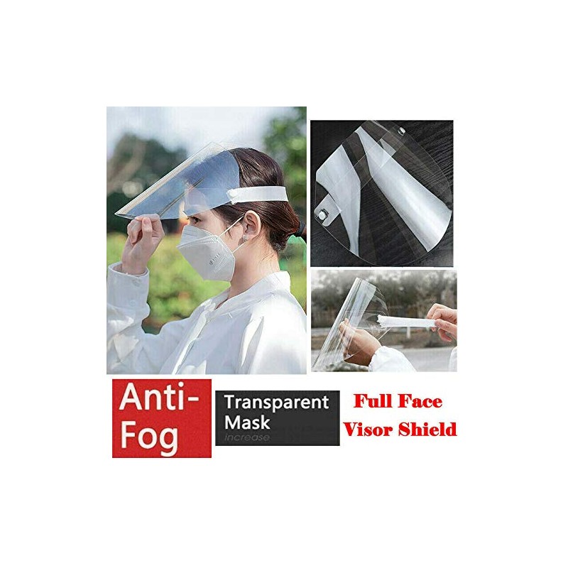 (PACK OF 10) Protective Visor Anti Droplet Dust-Proof Protect Transparent