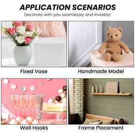 Gjinxi 300pcs Double Sided Adhesive Dots, Clear Glue Round Point Stickers for Crafts, Craft Foam Tape for DIY Handmade Craft, Putty Transparent Sticky Tack Small Stickers for DIY Art Office Supply