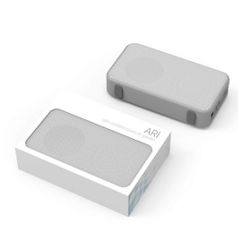 Mini Portable Bluetooth Speaker with Impressive Stereo Sound, Easy Music Controls, Built-in Mic., 6+ Hours Playtime for Phone, Tablet and More, Designed in Canada by PowerStick (Ari)