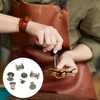 MABAHON 50 Set Leather Rivets Chicago Button Binding Screws Metal