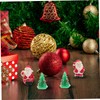 YARNOW 20pcs Mini Christmas Ornaments Miniature Xmas Figurines Cute Christmas