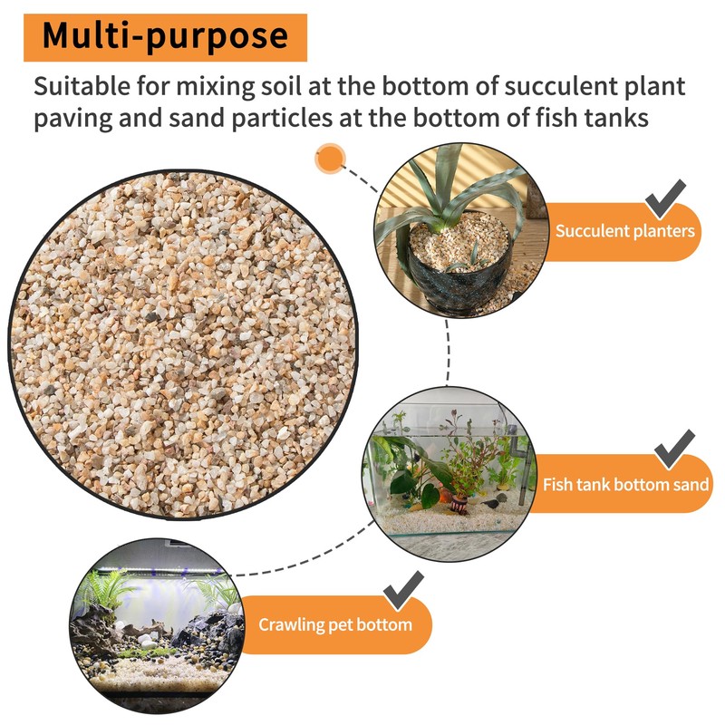 Tinyunicorn 5lb Mixed Sand Rocks Pebbles Pumice Potting Soil Amendment