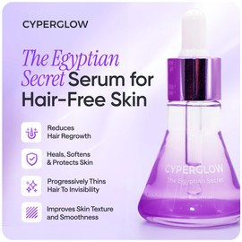 CYPERGLOW Cyperus Rotundus Skin Serum Oil, Natural Hair-Reducing & Shaving Oil for Women, Moisturising & Soothing for All Skin Types