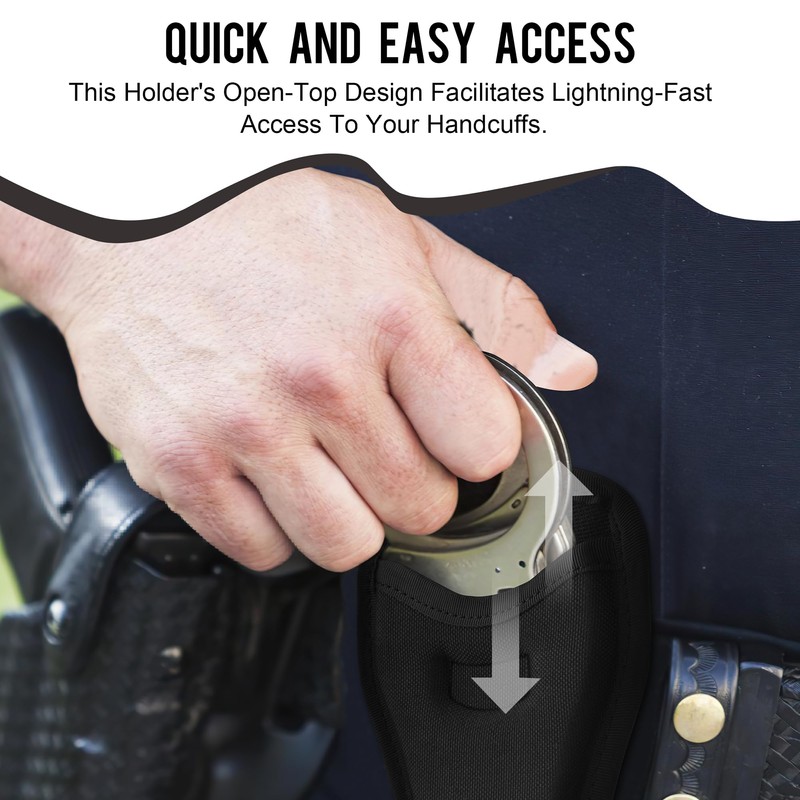 Open Top Handcuff Holder. Handcuff Case, Trusted Gear for Law