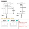 AVSIILE LED Bathroom Sink Faucet, Chrome Waterfall Single Hole Handle