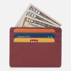 Credit Card Holder Wallet for Women, RFID Blocking Minimalist Card Holder Men, Small Wallet, Men Card Holder Wallets, Thin Front Pocket Card Wallet, Genuine Leather Slim Card Case