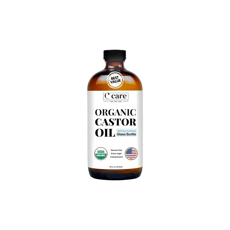 Aceite De Ricino 100 Puro, Orgánico, Prensado En Frío, Sin