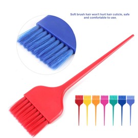 Hair Color Brush, 7Pcs Hair Dye Brush Set Colorful Hair Dyeing Brush Set Professional Hairdressing Tinting Brush Colour Applicator Hairdressing Salon Barber Hair Coloring Tool Kit