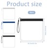 Yuomeaz 4 Pack TSA-Approved Toiletry Bag With Zipper, Plastic Clear