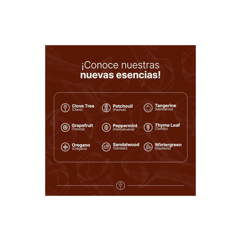 Aceite Esencial con Ingredientes Puros y Naturales de 50 ml.