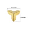 sourcing map 16 Pcs Decorative Box Corner Cover, 9mm Metal