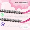 Moyutt Individual Cluster DIY Eyelash Extensions 240pcs D Curl LASH