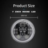 JESUO For Dodge D100 D200 D300 Pickup 7inch Round LED