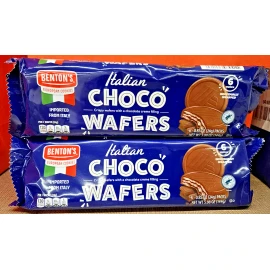Benton's Benton’s European Cookies Italian CHOCO Wafers 5.08oz 144g (2 Bags)