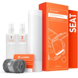 Luxshield Boot Sill Protector Film, Includes Professional Squeegee, Bumper, Scratch and Paint Protection Film
