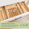 KitchenEdge Premium Silverware, Flatware and Utensil Organizer for Kitchen Drawers,