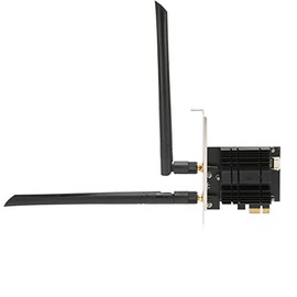ASHATA Adaptador de Red Inalámbrica PCIE, Tarjeta WiFi PCIE de Banda Dual de 2,4 GHz Y 5,8 GHz, Adaptador WiFi PCIE 4.2 Compatible con Tarjeta WiFi de Escritorio AC1300Mbps para PC de